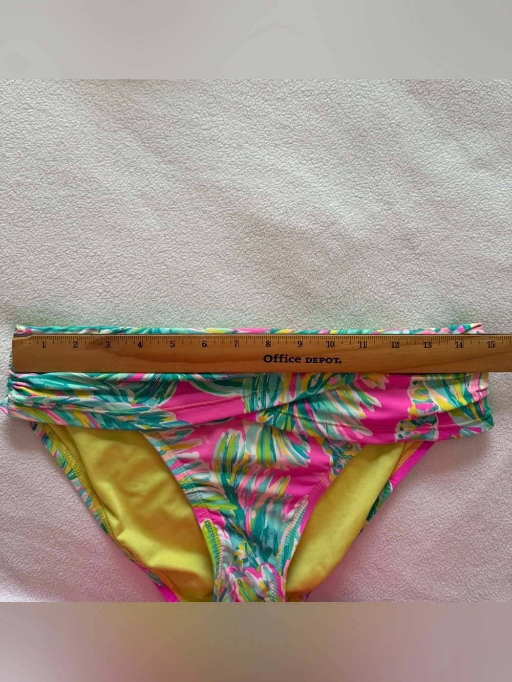 Lilly Pulitzer Bikini Set Size 6 Tropical Floral Halter Foldover Bottoms